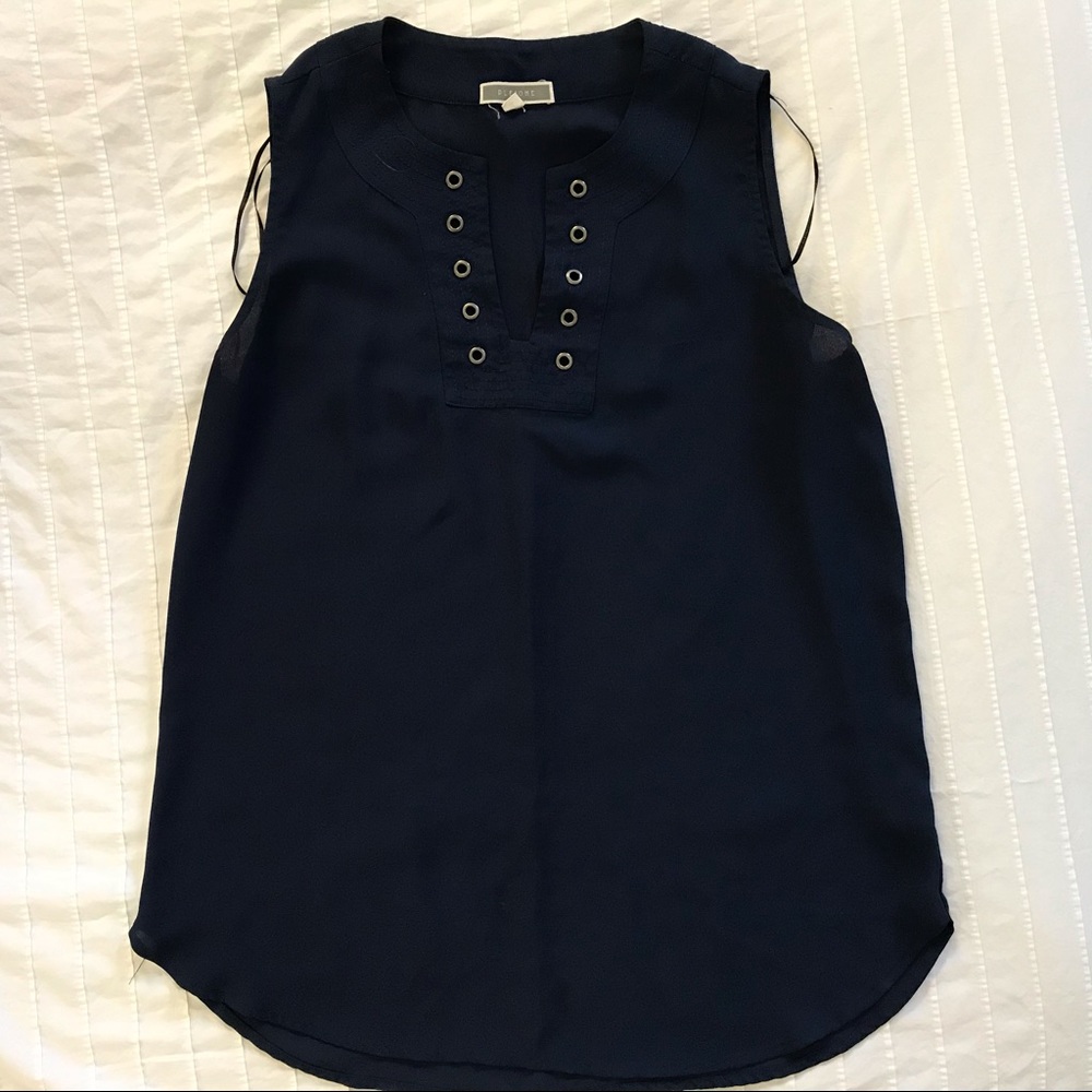 Pleione Navy Blue Tank Top